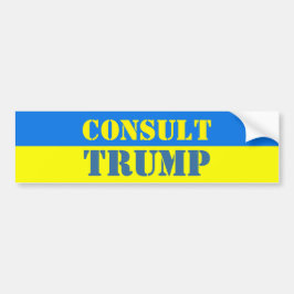 CONSULT TRUMP Ukraine kleurde Bumpersticker