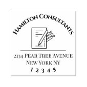 consultancy bedrijf  zelfinktende stempel (Design)