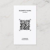 Consultant Aangepaste foto en QR Visitekaartje (Achterkant)