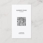 Consultant Aangepaste foto en QR Visitekaartje (Achterkant)