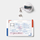 Consultant-badge Badge (Achterkant met uittrekbare clip)