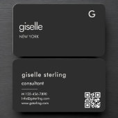 Consultant Black QR Code Visitekaartje