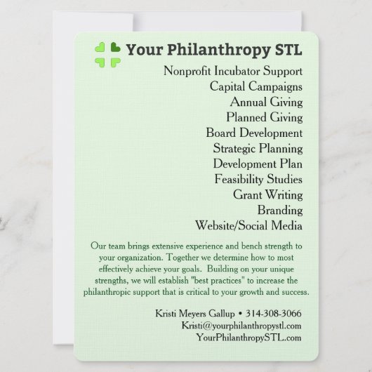 Consultant Brochure 4 Kaart (Achterkant)