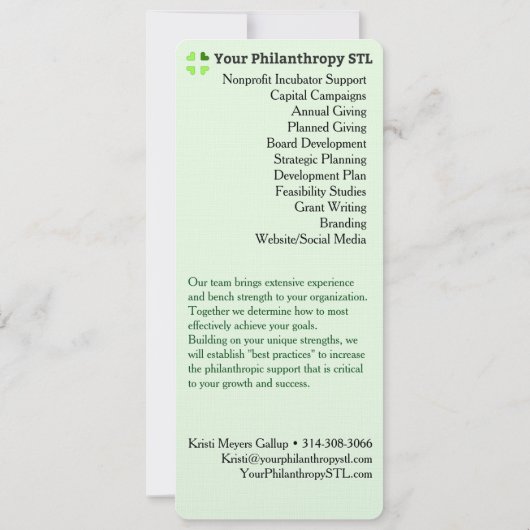 Consultant Brochure Skinny Kaart (Achterkant)