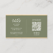 Consultant Consulting Sage Elegant Visitekaartje (Achterkant)