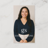 Consultant Foto Sociale Media QR Code Modern Visitekaartje (Voorkant)