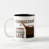 Consultant Gift (Funny) Tweekleurige Koffiemok (Links)