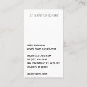 Consultant - Good Vibration - Visitekaartje (Achterkant)