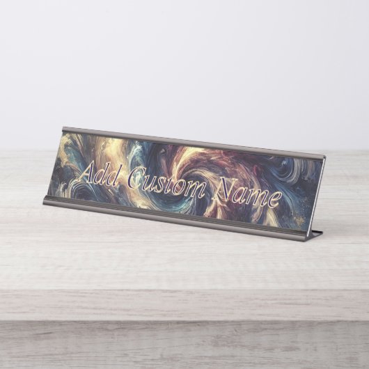 Consultant Moderne Abstracte Kunst Bureau Naambordje (Voorkant)