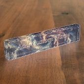 Consultant Moderne Abstracte Kunst Naambordje (Zijkant)