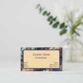 Consultant Moderne Abstracte Kunst Visitekaartje (Staand voorkant)