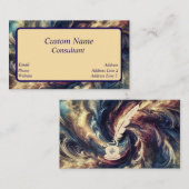 Consultant Moderne Abstracte Kunst Visitekaartje (Voorkant / Achterkant)