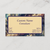 Consultant Moderne Abstracte Kunst Visitekaartje (Voorkant)