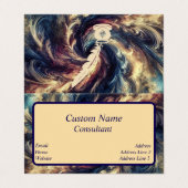 Consultant Moderne Abstracte Kunst Visitekaartje (Buitenkant ongevouwen)
