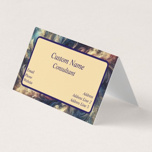 Consultant Moderne Abstracte Kunst Visitekaartje (Voorkant)