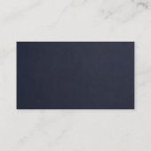 Consultant Navy Blue Gold Luxury Slate Stone Visitekaartje (Achterkant)