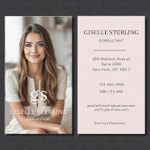 Consultant Photo Blush Pink Professional Visitekaartje