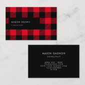 Consultant Profi Geometric Buffalo Pset Red Visitekaartje (Voorkant / Achterkant)