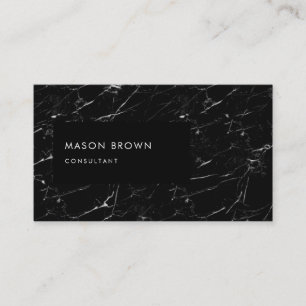 Consultant Profi Modern Black Marble Visitekaartje