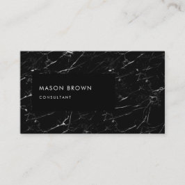 Consultant Profi Modern Black Marble Visitekaartje