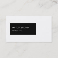 Consultant Profi Modern Black Rectangle