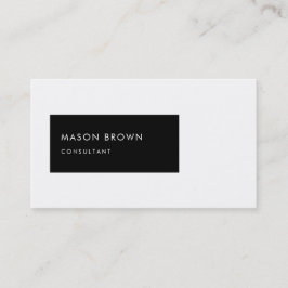Consultant Profi Modern Black Rectangle Visitekaartje