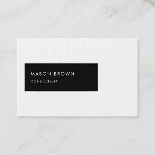 Consultant Profi Modern Geometric Visitekaartje (Voorkant)