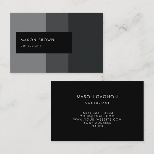 Consultant Profi Modern Gradiënt Patroon Visitekaartje (Voorkant / Achterkant)