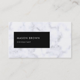 Consultant Profi Modern White Marble Visitekaartje