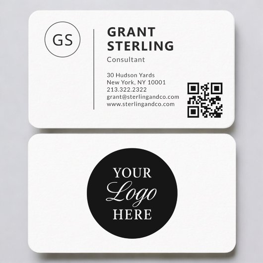 Consultant QR Code Logo Professional Visitekaartje