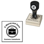 Consultant’s Kantoor Rubber Stamp – Bewerkbare tek Rubberstempel (Gestempeld)