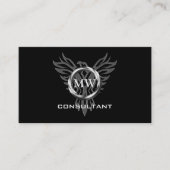 Consultant, Silver Ring, stylized Phoenix Logo Visitekaartje (Voorkant)