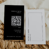 Consultant Vertical Geometric Minimalist QR Code Visitekaartje