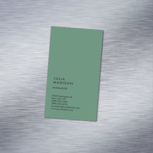 Consultant Vertical Trendy Manager Magnetisch Visitekaartje (Voorbeeld)