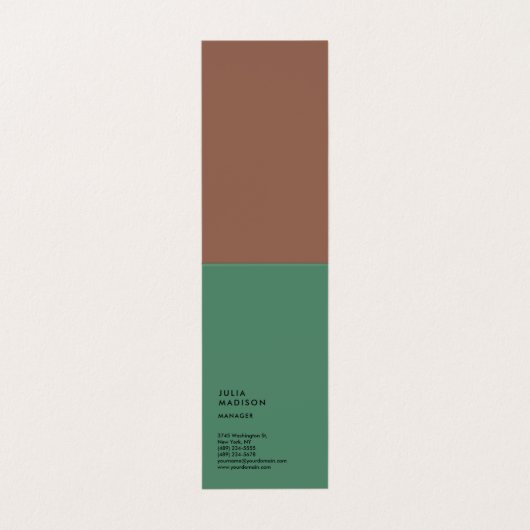 Consultant Vertical Trendy Manager Visitekaartje (Buitenkant ongevouwen)