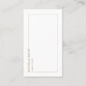 Consultant Verticale Geometrische Bruine QR Code Visitekaartje (Voorkant)