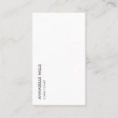 Consultant Verticale Minimalistische Eenvoudige QR Visitekaartje (Voorkant)