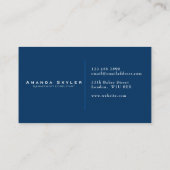 Consultant, Visitekaartje (Achterkant)