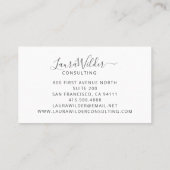 Consultant Visitekaartje (Achterkant)