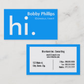 consultant visitekaartje (Voorkant / Achterkant)