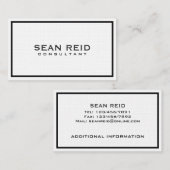 Consultant: Visitekaartjes (Voorkant / Achterkant)