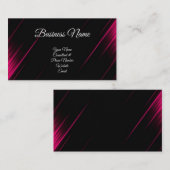 Consultant voor roze en zwarte kalligrafie visitekaartje (Voorkant / Achterkant)