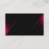 Consultant voor roze en zwarte kalligrafie visitekaartje (Achterkant)