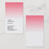 Consultant voor Verticaal roze White Trendy Manage Visitekaartje (Voorkant / Achterkant)