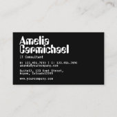 Consultant voor zwart-wittechnologie visitekaartje (Voorkant)