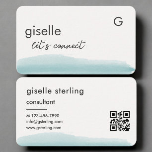 Consultant  Watercolor QR Code Visitekaartje