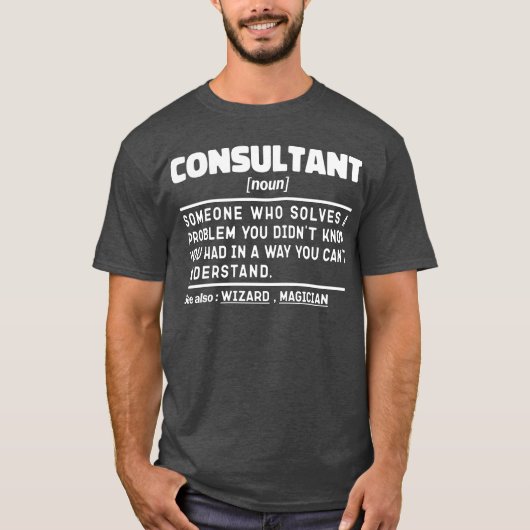 Consultant Zelfstandig naamwoord Consulting Senior T-shirt (Voorkant)