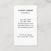 Consultantant Rainbow Colored Tree Visitekaartje (Achterkant)