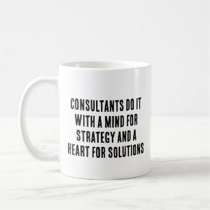 Consultants doen het met een geest voor strategie  koffiemok