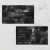 Consulteer de Abstracte marmer van Black Grey Vip Visitekaartje (Voorkant / Achterkant)